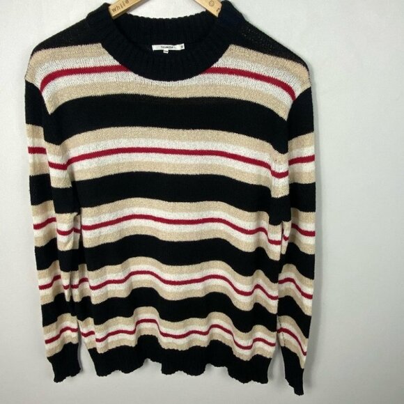 Revolve Tularosa Chunky Knit Striped Sweater Size XXS‎ Crew Neck Robbins Boho - Picture 3 of 10